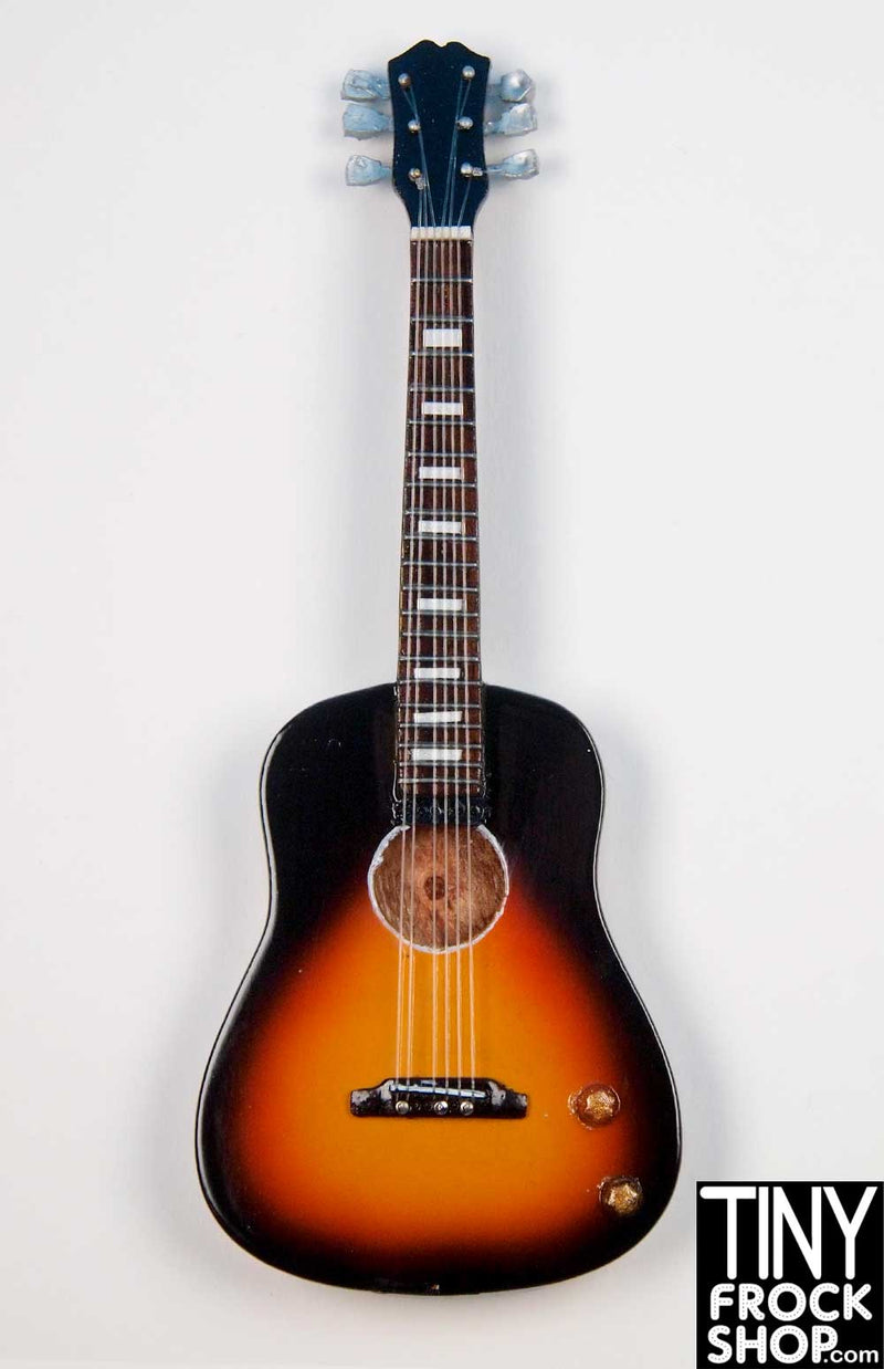 Barbie O-GM40 Hand Crafted Deep Brown Acoustic Guitar - TinyFrockShop.com