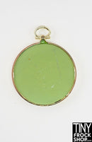 12" Fashion Doll Gold Ponytail Cameo Silhouette Vintage Round Picture