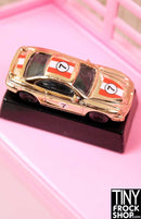 12" Fashion Doll 12" Fashion Male Doll Gold Race Car Statuette - Tiny Frock Shop