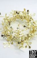 12" Fashion Doll Gold Star Tinsel Wire