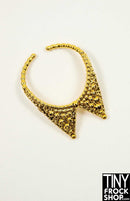 12" Fashion Doll Gold Stud Collar Necklace - Tiny Frock Shop