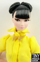 12" Fashion Doll Gold Stud Collar Necklace - Tiny Frock Shop