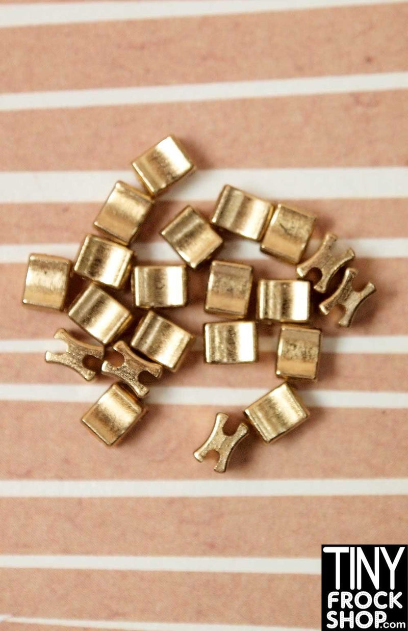 Tiny Frock Shop 12 Fashion Doll Zipper Stoppers - Top and Bottom