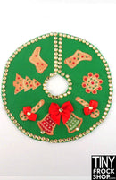 12" Fashion Doll Green Christmas Tree Skirts by Dress that Doll
