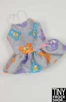 12" Fashion Doll Grey Care Multi Bear Tee - Tiny Frock Shop