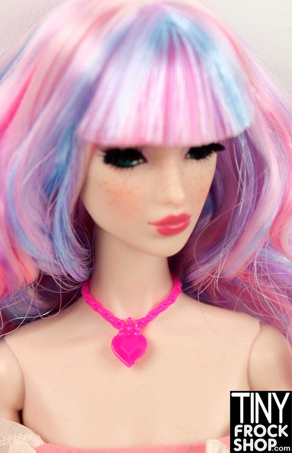 Barbie Heart Faux Stone Necklace - TinyFrockShop.com