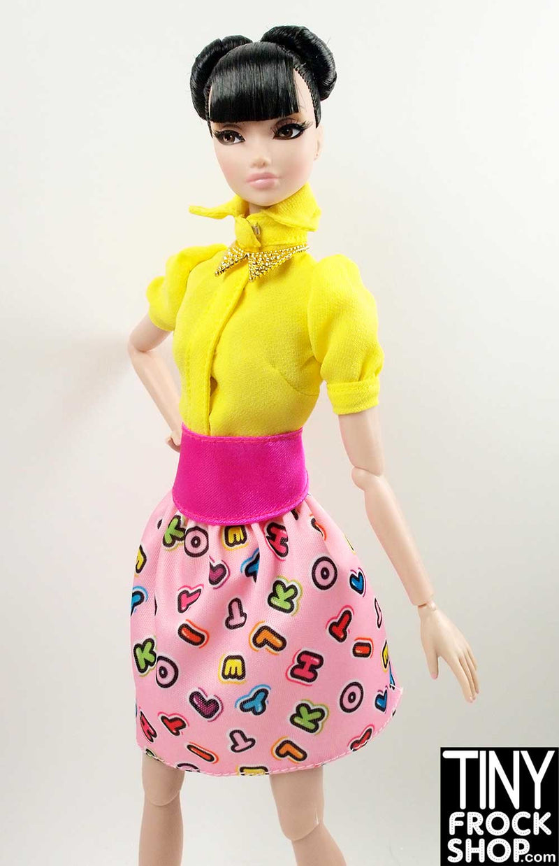Barbie FRK68 Hello Kitty Letter Skirt - TinyFrockShop.com