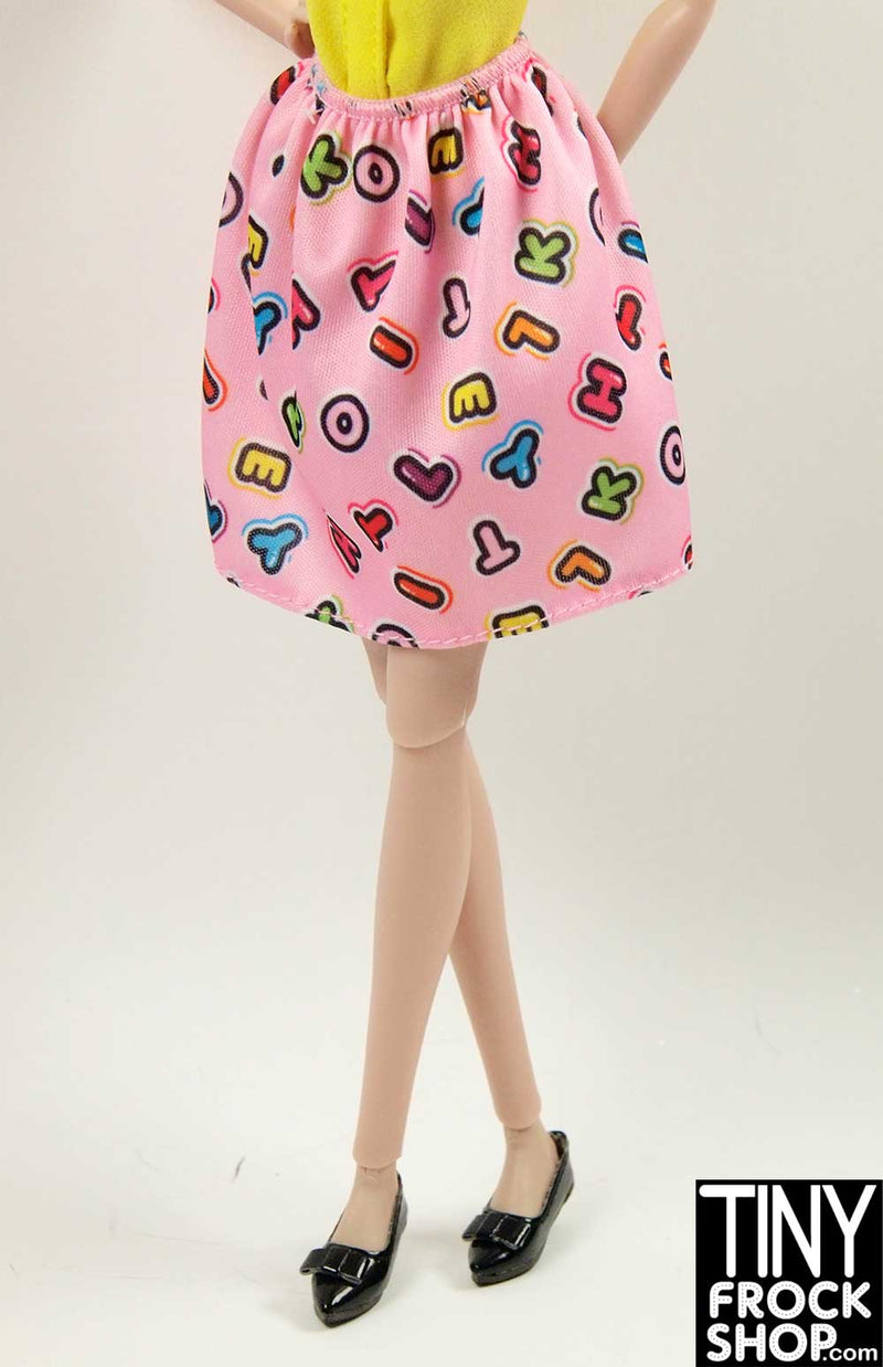 Barbie FRK68 Hello Kitty Letter Skirt - TinyFrockShop.com