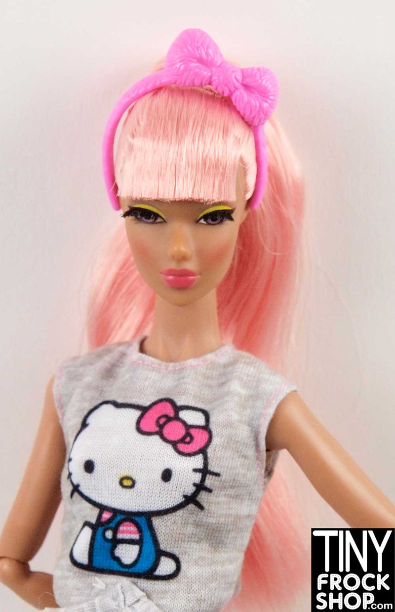Barbie FRK68 Hello Kitty Pink Bow Headband - TinyFrockShop.com