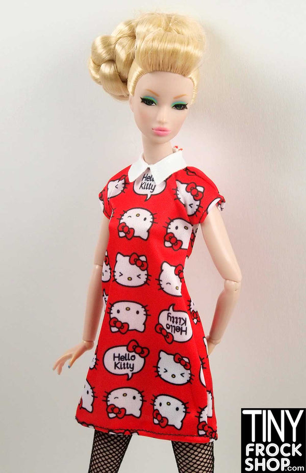 Tiny Frock Shop 12 Fashion Doll Asymmetrical Color Block Dress