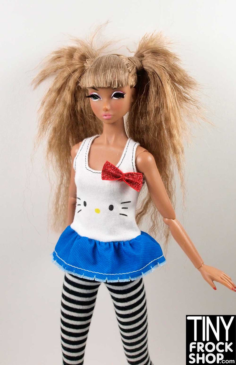 Barbie FLP45 Hello Kitty Red White and Blue Top  - NIB - TinyFrockShop.com