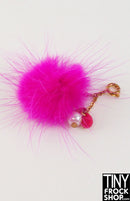 12" Fashion Doll Luxe Mink Pom Pom Handbag Charm by Pam Maness for TFS
