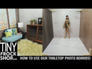 12" Fashion Doll High Quality Photography Diorama Board - 16" Square With L Bracket