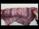 12" Fashion Doll F0130 Pink Shimmer Fringe Fabric