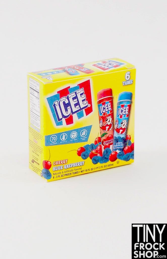 Blue Raspberry Push Pops Zuru Mini Brands Icee Cherry and Blue Raspberry Push Pops
