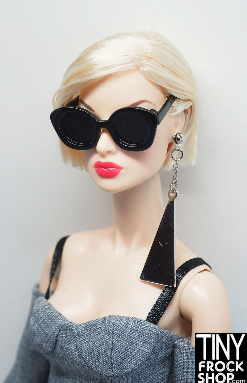 Integrity Mad For Milan Poppy Parker Black Folding Sunglasses