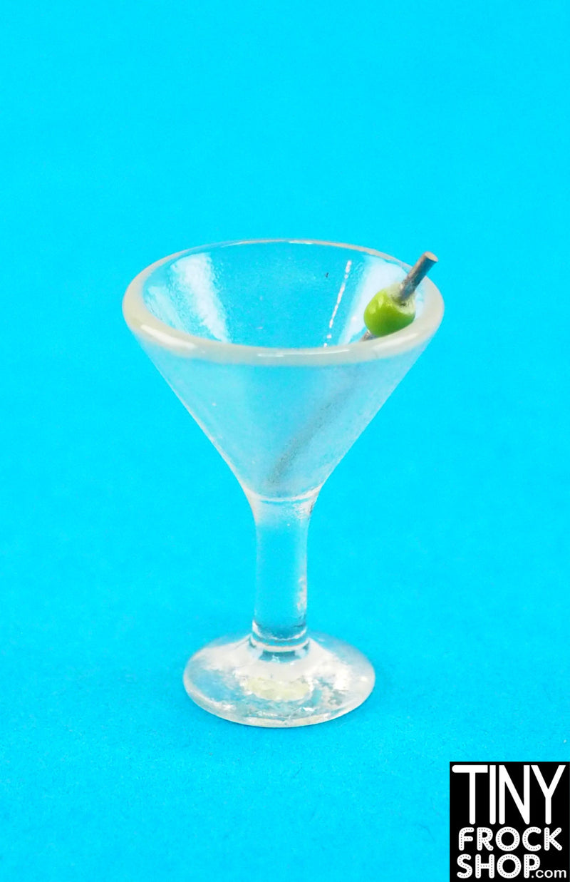 Integrity Monte Carlo Victoire Roux Clear Martini Glass with Olive