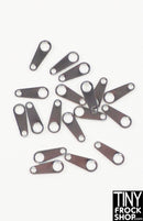 12" Fashion Doll Faux Metal Zipper Pulls - 2 Piece Set - Tiny Frock Shop