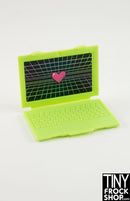 12" Fashion Doll Lime Green 8 Bit Laptop Computer