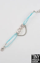 12" Fashion Doll Love Blue String Belt by Pam Maness