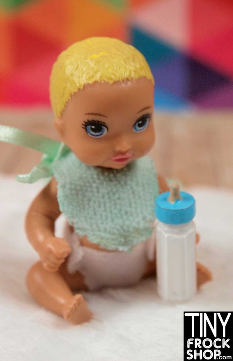 Barbie Baby Bottle and Bib Set by Pam Maness for TFS - TinyFrockShop.com
