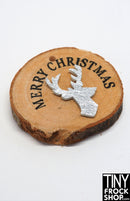 12" Fashion Doll Merry Christmas Log Sign