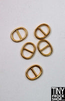 Mini Metal Oval Center Bar Buckle - More Colors - TinyFrockShop.com