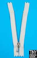 High Quality 3" Tiny Closed End Metal Teeth Doll Zippers - Size 1 - TinyFrockShop.com
