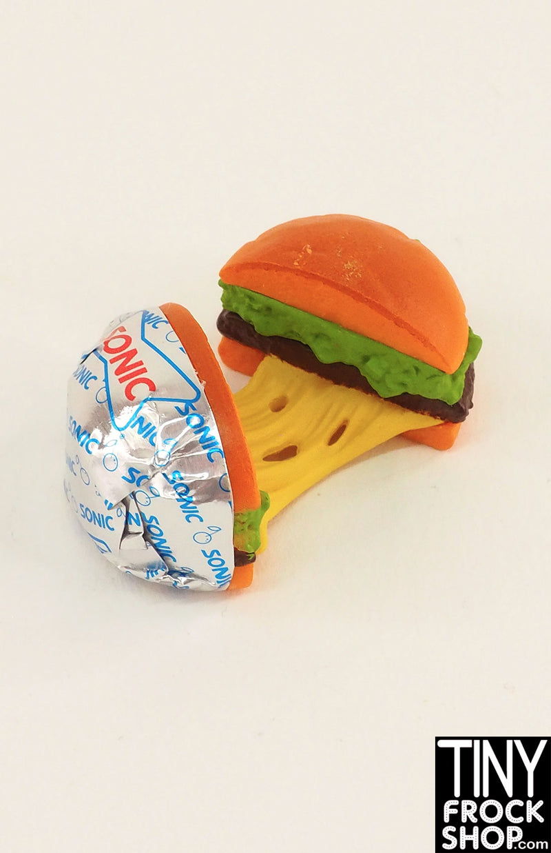 Zuru Mini Brands Foodies RARE Sonic Frozen Moment Stretchy Cheeseburger