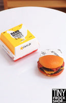 Zuru Mini Brands Foodies Carl's Jr. Western Bacon Cheese Burgers and Takeaway Container