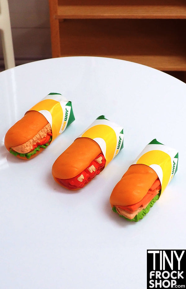 Zuru Mini Brands Foodies Subway Half Sandwiches - 3 Kinds