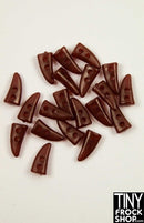 Barbie Sized 10mm Long Mini Faux Horn Buttons- 4 pc - TinyFrockShop.com