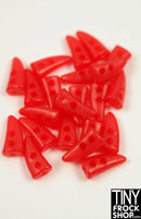 Barbie Sized 10mm Long Mini Faux Horn Buttons- 4 pc - TinyFrockShop.com