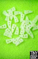Barbie Sized 10mm Long Mini Faux Horn Buttons- 4 pc - TinyFrockShop.com