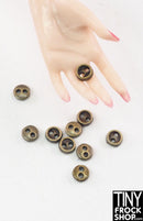 3mm Super Mini Metal 2 Hole Buttons - Pack of 10 Buttons - Tiny Frock Shop