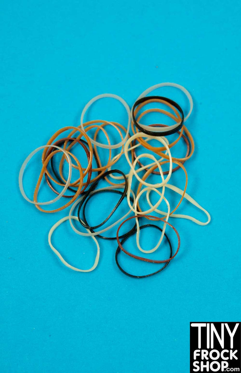 Tiny Frock Shop 12 Fashion Doll Mini Rubber Bands Set of 10