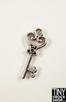 12" Fashion Doll Silver Decorative House Key - Tiny Frock Shop