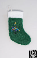 12" Fashion Doll Green Christmas Stockings By Ash Decker - 6 Styles