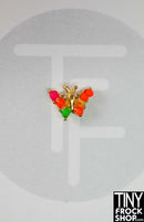 12 Inch Fashion Doll Neon Butterfly Magnetic Brooch by Pam Maness - TinyFrockShop.com