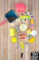12" Fashion Doll Neon Fun Breakfast Set