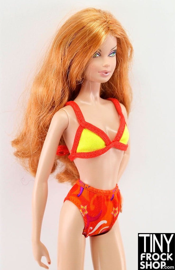 12" Fashion Doll Orangy Fun Bikini
