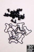 1/16 Inch-  12 Inch Fashion Doll Sized Overall Rivet Button and Hook - Pack of 2 - TinyFrockShop.com