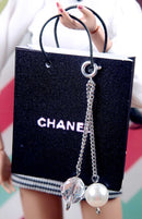 12" Fashion Doll Pearl and Crystal Handbag Charm by Pam Maness