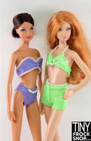 12" Fashion Doll Green Pearl Bikinis