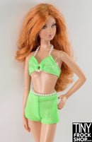 12" Fashion Doll Green Pearl Bikinis
