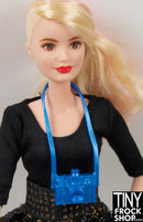 12 Inch Fashion Doll Blue Camera - TinyFrockShop.com