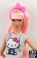12" Fashion Doll Pink Bow Headband - Tiny Frock Shop