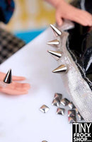 Mini Metal Punk Cone Rivets. Pack of 12 - Tiny Frock Shop