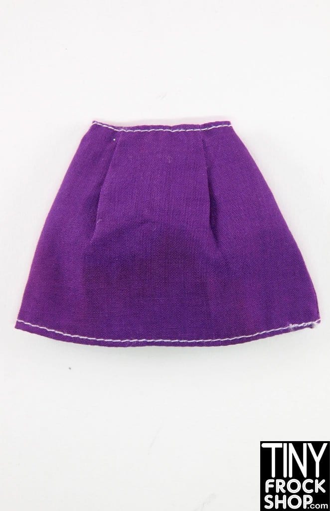 12" Fashion Doll Purple Cotton Skirt