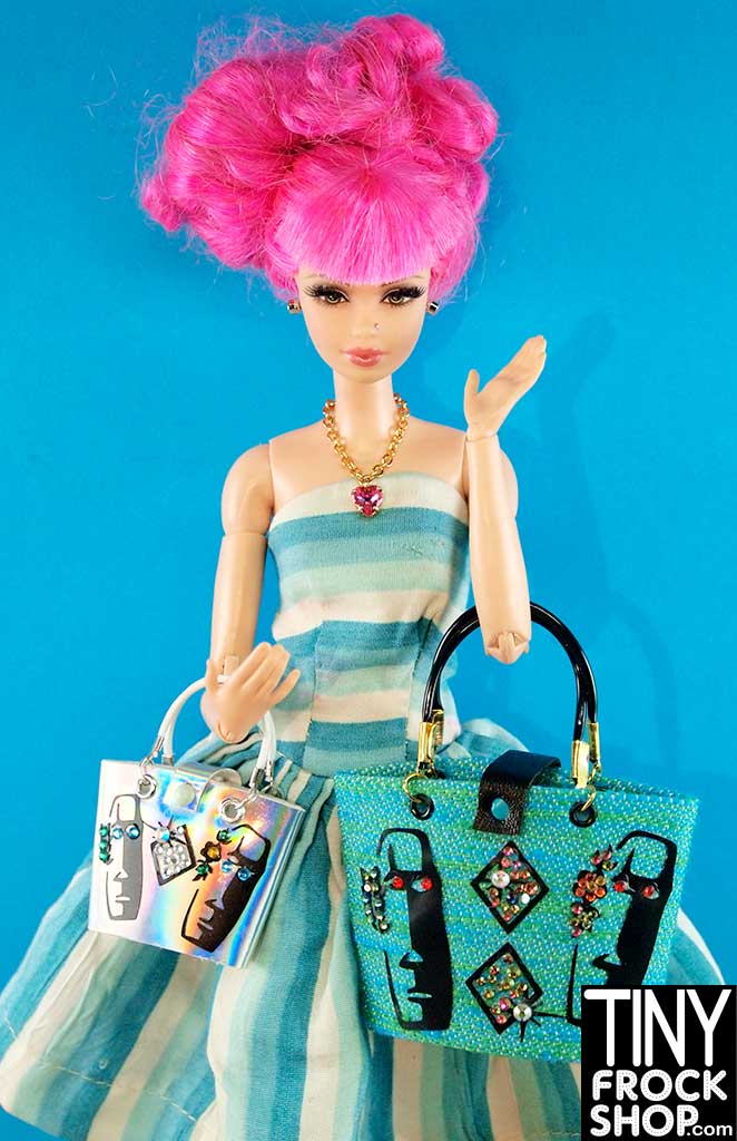 12" Fashion Doll Retros Standard Tiki Tote Bags